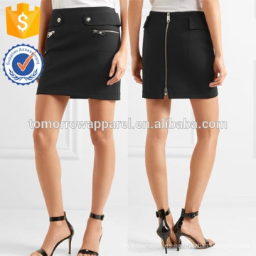 Nueva Moda Neopreno Negro Mini Falda Diaria DEM / DOM Fabricación Al Por Mayor Ropa de Mujer de Moda (TA5161S)